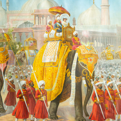 Delhi Durbar 1903 - Chromolithograph Print, London