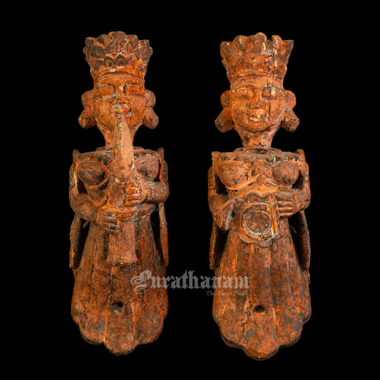 Celestial Musician Wooden brackets - Pair