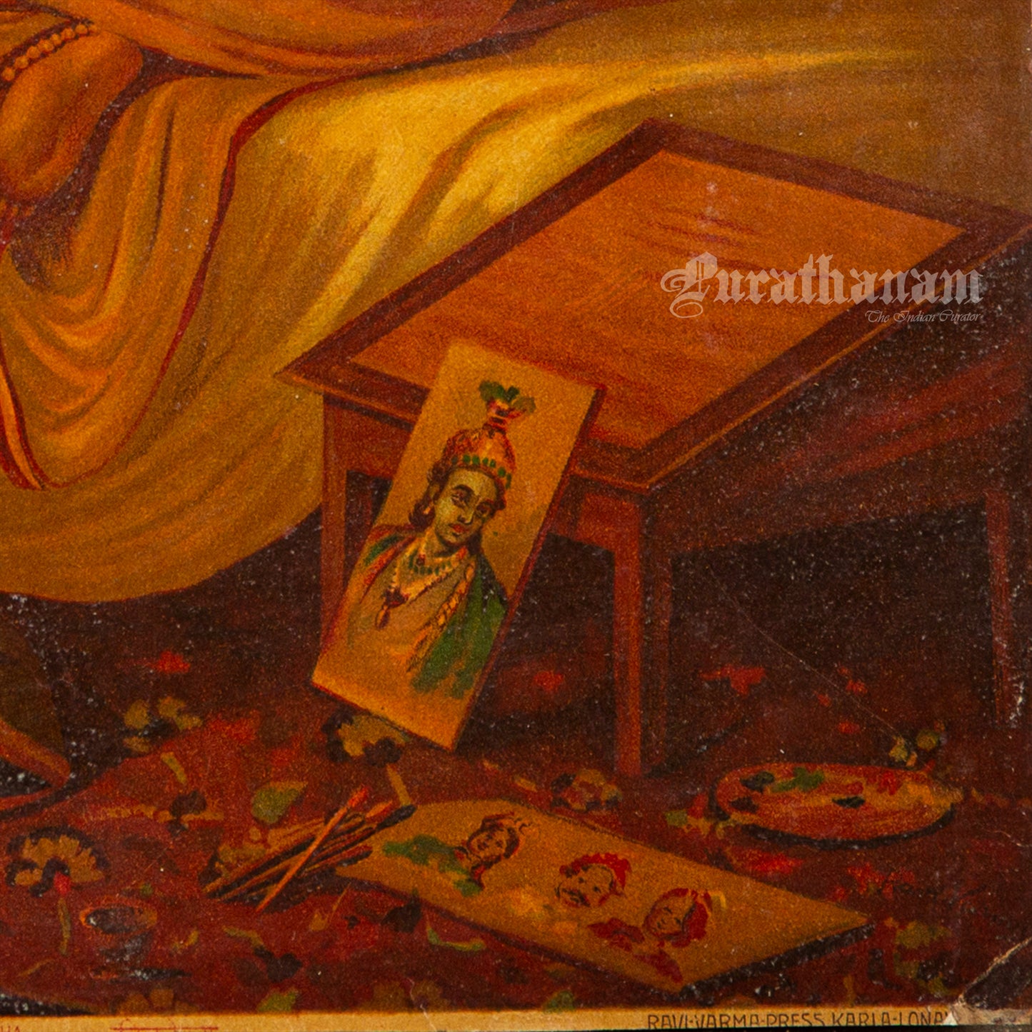 Chitralekha - by Ravi Varma (Oleograph Print)