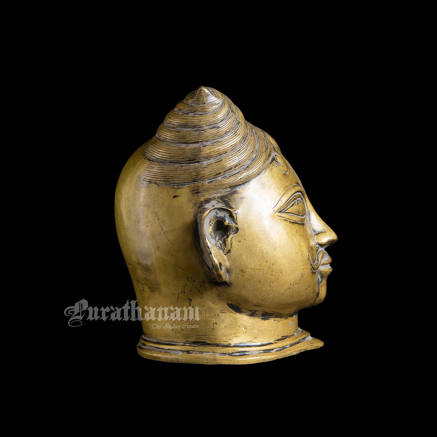 Ardhanarishvara head  / Mukhalingam Brass