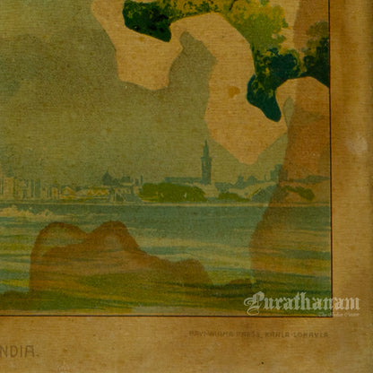 The Prince and The Princess of Wales to India by M.V. Dhurandhar (Oleograph Print)