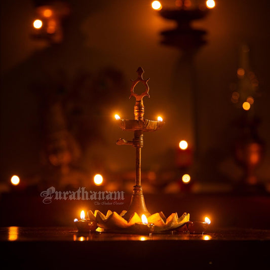 Kuthuvilakku (Oil Lamp) - Brass