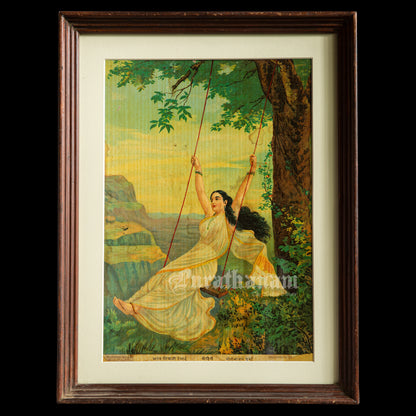 Mohini by Ravi Varma - Oleograph  Print