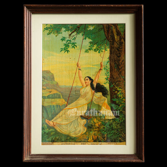 Mohini by Ravi Varma - Oleograph  Print