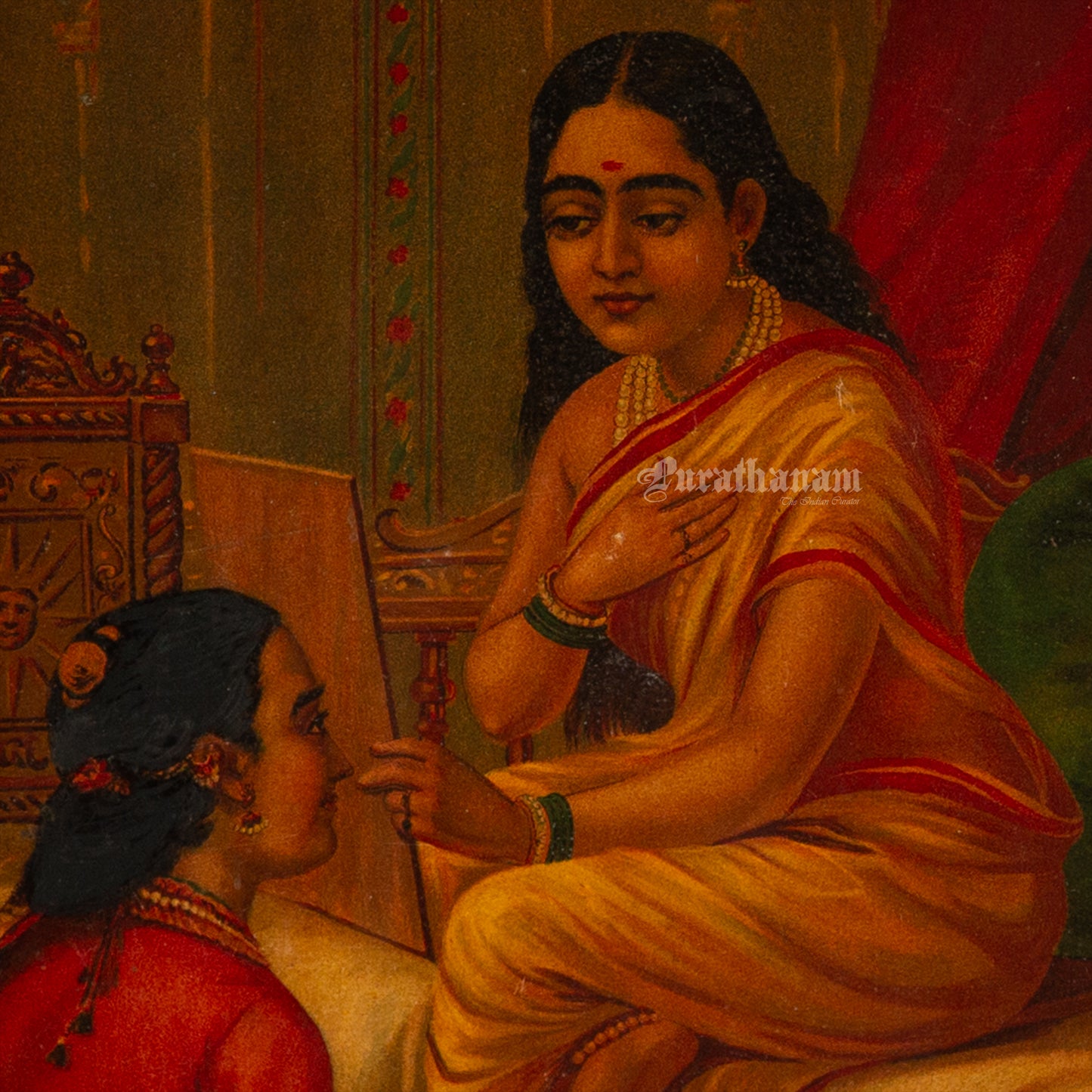 Chitralekha by Ravi Varma - Oleograph Print