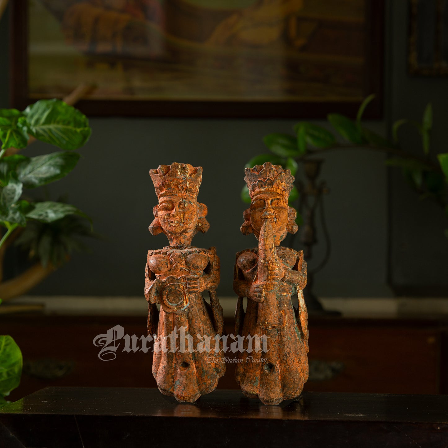 Celestial Musician Wooden brackets - Pair