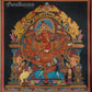 12-Armed Maha Rakta Ganapati - Tibetan thangka Art