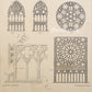 Medieval Architecture & Art-SEEZ - Plate 6  -Steel Engraving