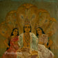 Shesh Narayan by Ravi Varma- Embellished Oleograph Print