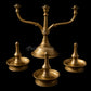 Three Branched oil Lamp/ Kavara Vilakku - Brass