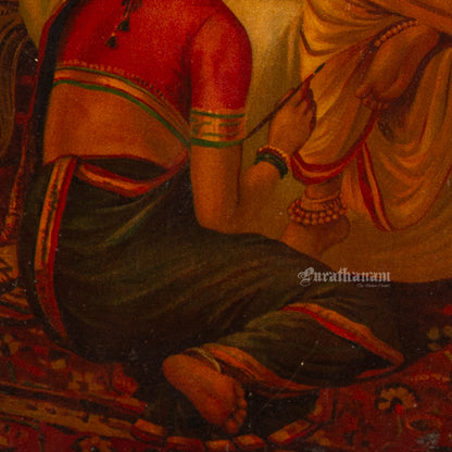 Chitralekha by Ravi Varma - Oleograph Print