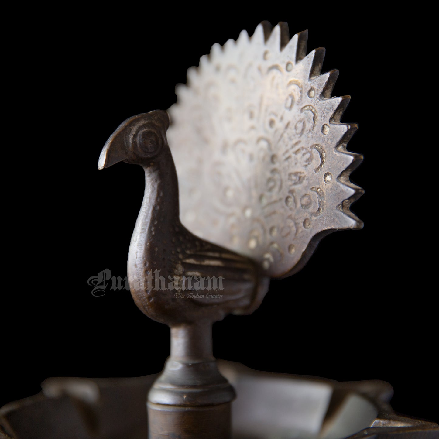 Peacock Kuthuvilakku - Brass (Indian Oil Lamps)