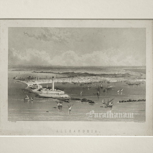 Alexandria -Steel Engraving