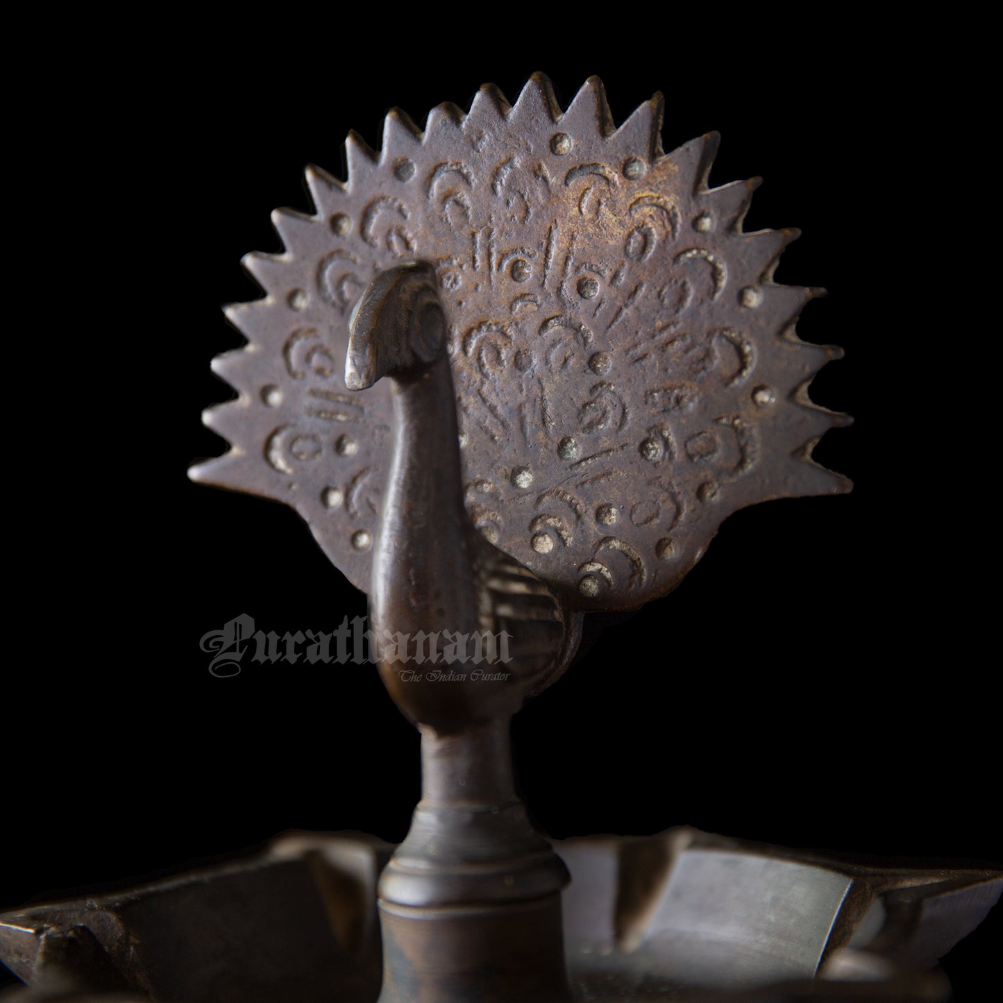 Peacock Kuthuvilakku - Brass (Indian Oil Lamps)