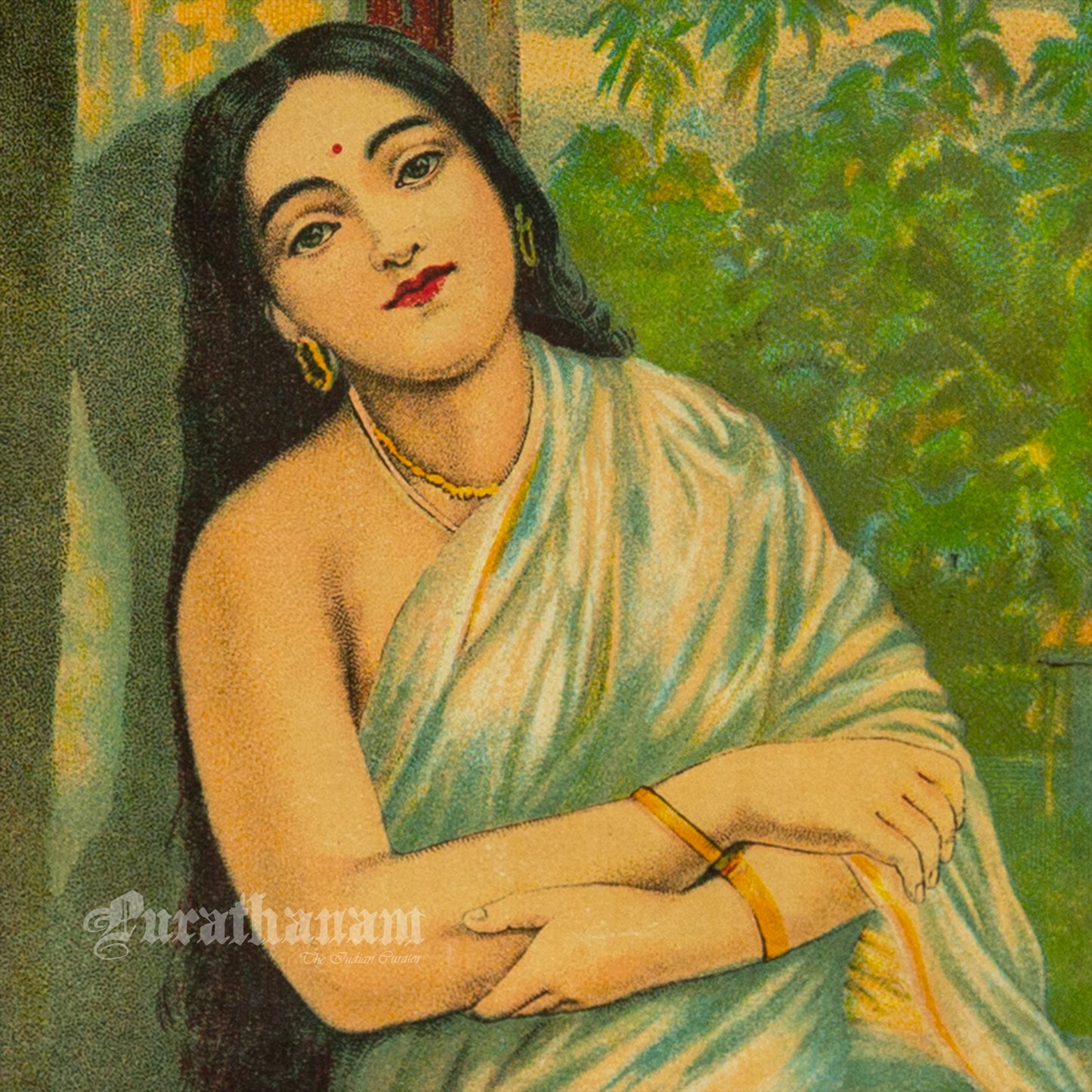 Manorama by Ravi Varma ( Lithograph Print)