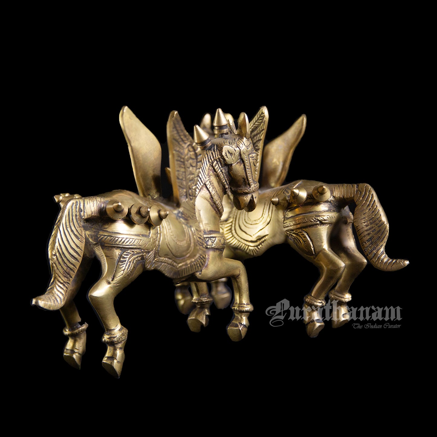 Flying Celestial Horses - Brass