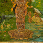 Lakshmi by Ravi Varma - Oleograph Print (Embellished)