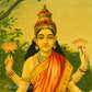 Lakshmi - Oleograph Print (Ravi Varma)