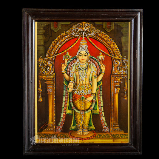 Thirupathi Venkateswarar  by K.S. Siddalingaswamy- Oleograph Print (Embellished)