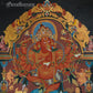 12-Armed Maha Rakta Ganapati - Tibetan thangka Art
