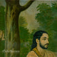 Arjun Subhadra by Ravi Varma - Oleograph Print Embellished
