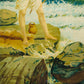 Ram Sagar Dharpaharan by Ravi Varma - Oleograph Print