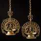 Gajalakshmi Hanging lamp set - Brass