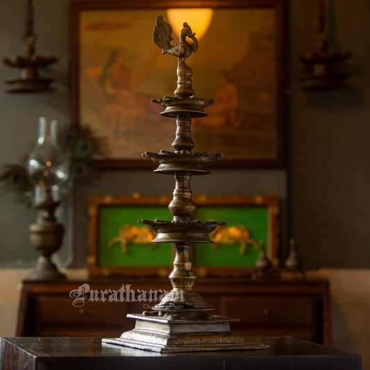 Annapakshi Kuthuvilakku - Brass ( Oil Lamp)
