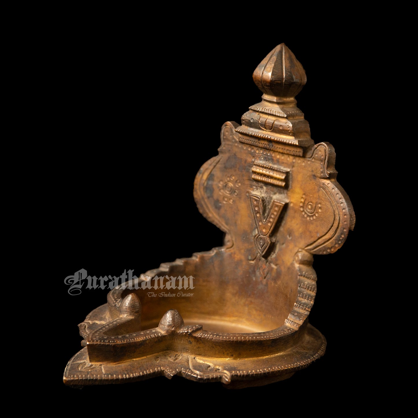 Vishnu Lakshmi Votive Oil Lamp - Brass