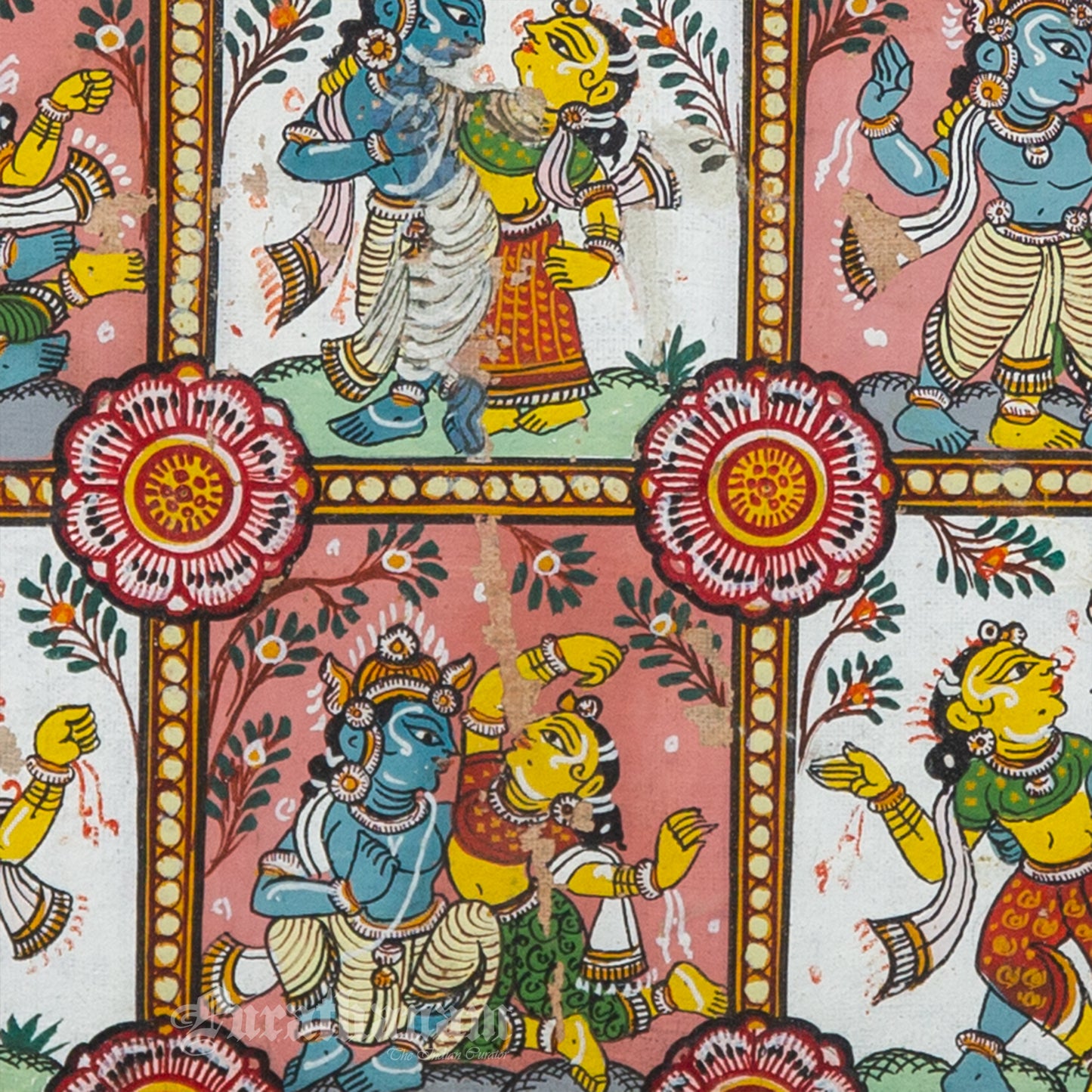 Krishna Leela - Patachitra Painting