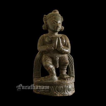 Temple Maiden wooden  sculpture
