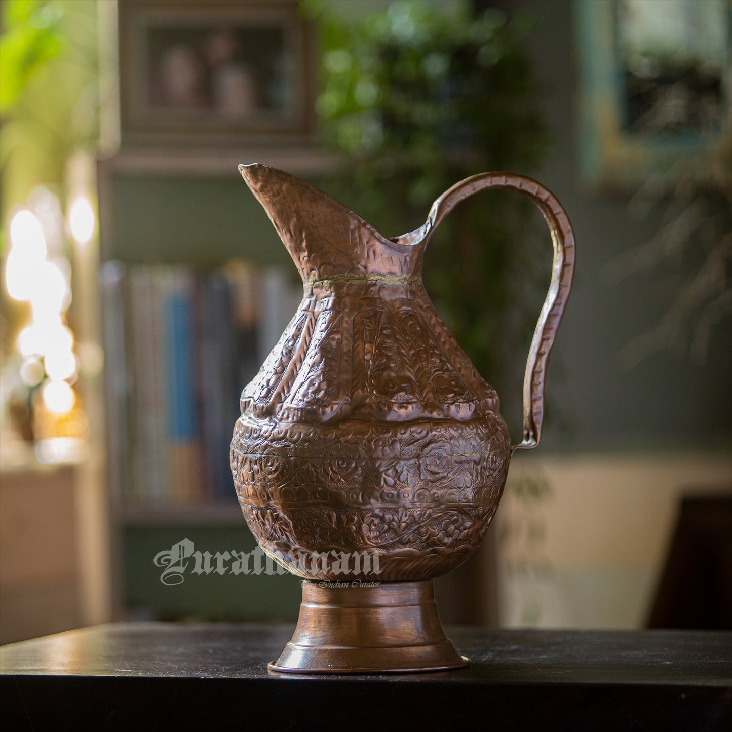 Kashmiri Copper Pitcher Jug