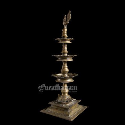 Annapakshi Kuthuvilakku - Brass ( Oil Lamp)