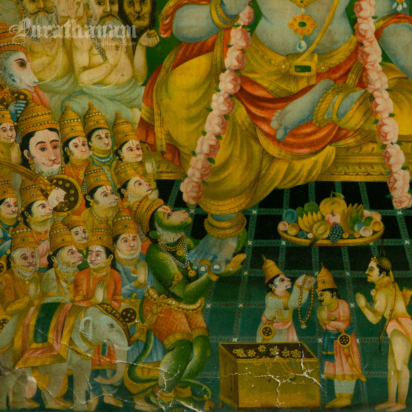 Sri Ram Pattabhishekam - Oleograph Print