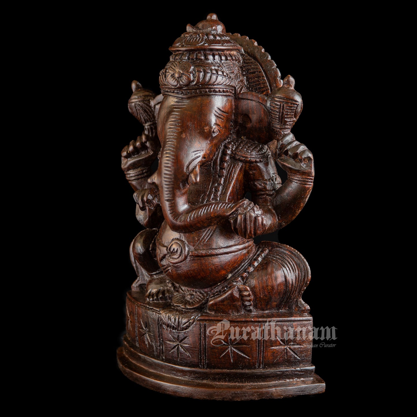 Ganapati - Rose Wood sculpture