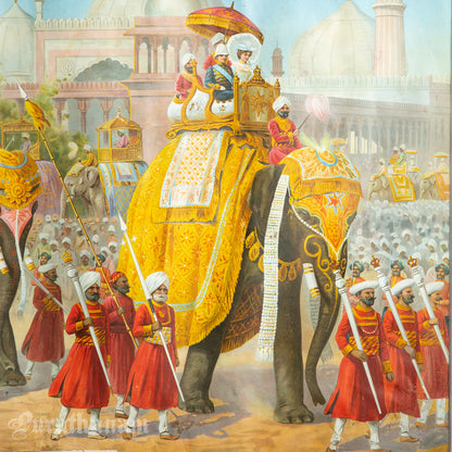 Delhi Durbar 1903 - Chromolithograph Print, London