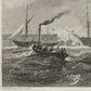 Entrance to Portsmouth Harbour  -Steel Engraving