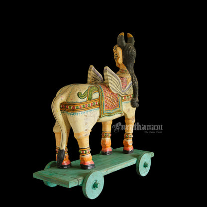 Kamadhenu - Wooden sculpture