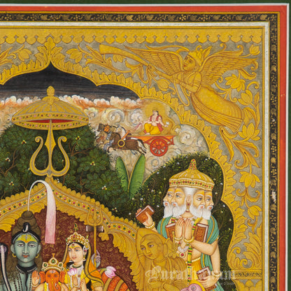 Cosmic Darbar – Miniature Painting