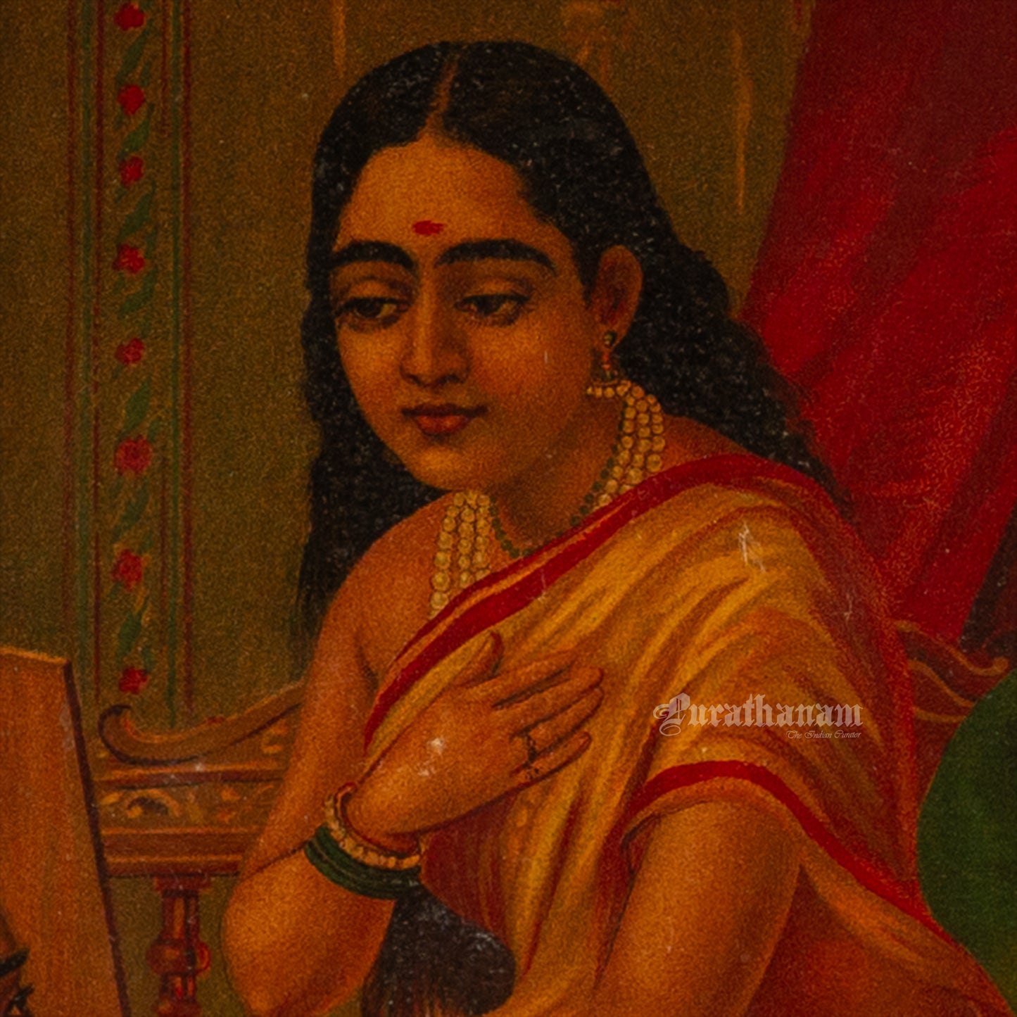 Chitralekha by Ravi Varma - Oleograph Print