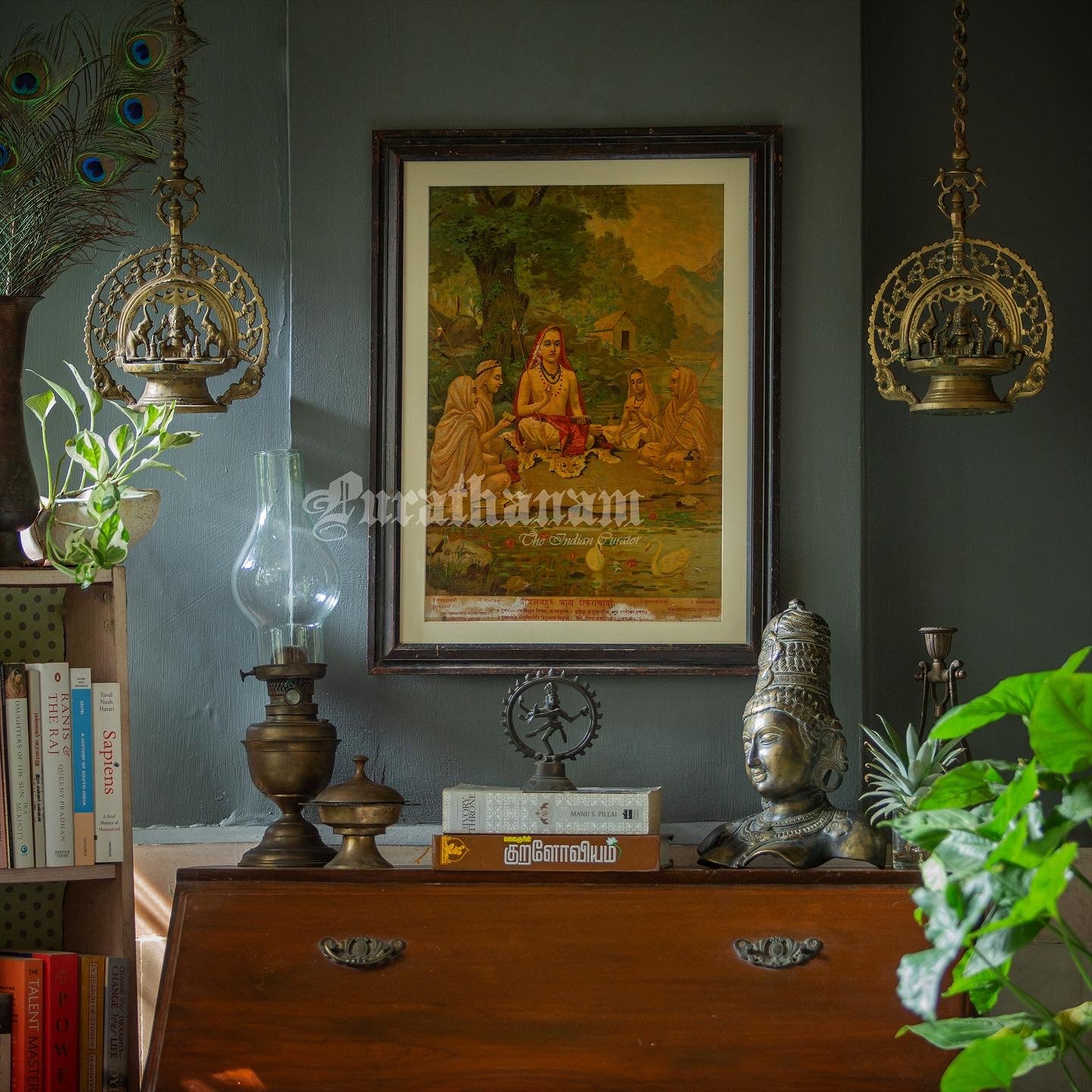 Shankarachariyar by Ravi Varma - Oleograph Print