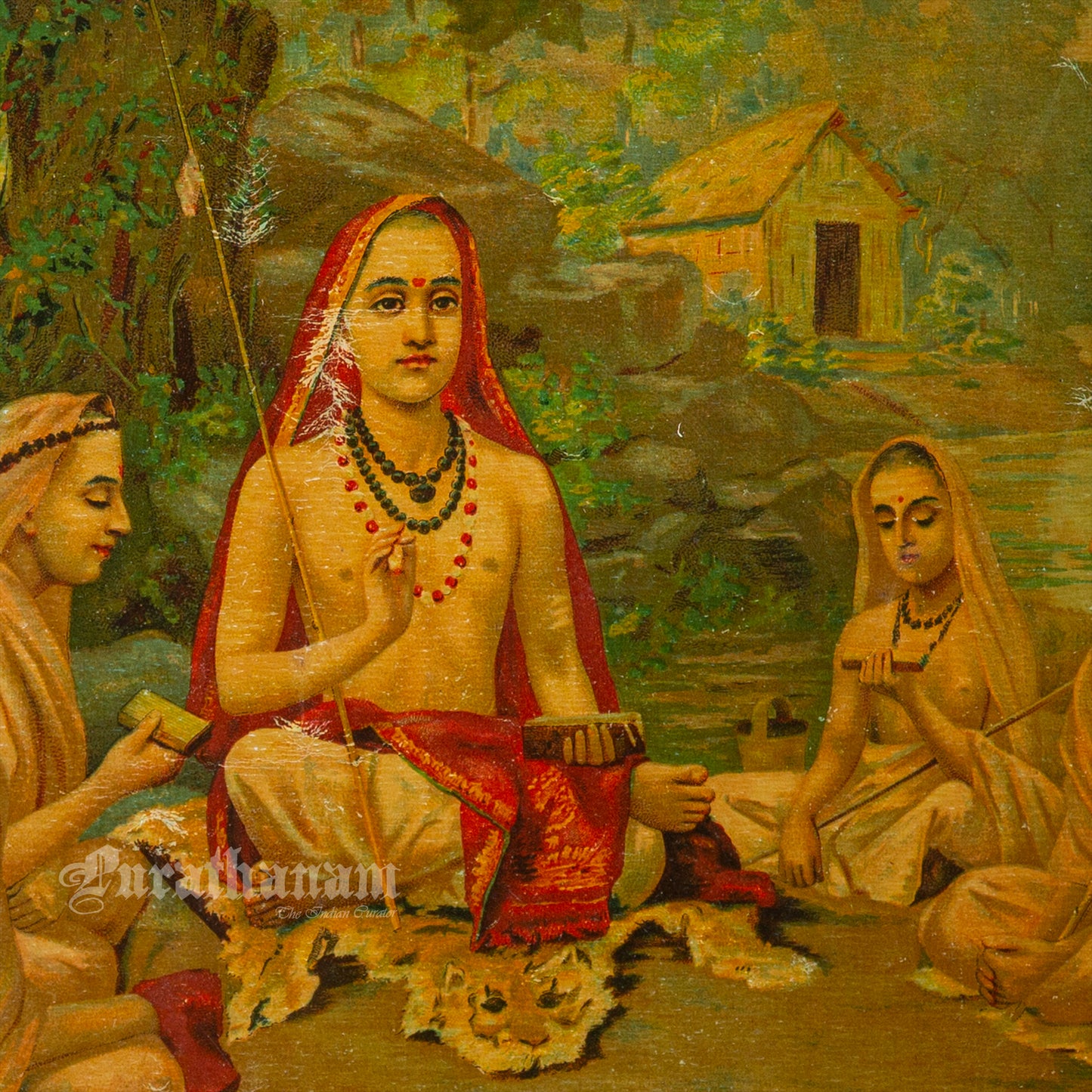 Shankarachariyar by Ravi Varma - Oleograph Print