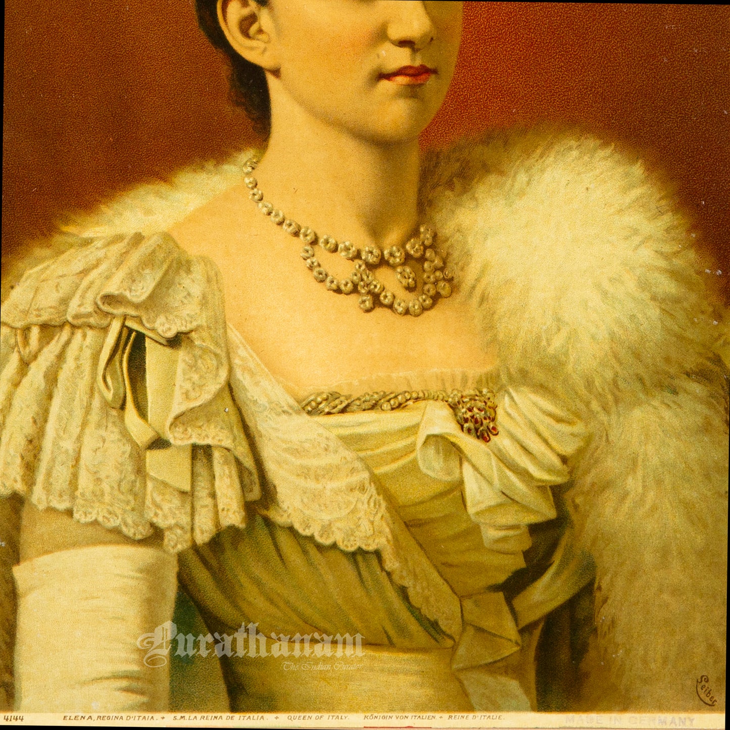 Elena queen of Italy - Oleograph Print (German Print)