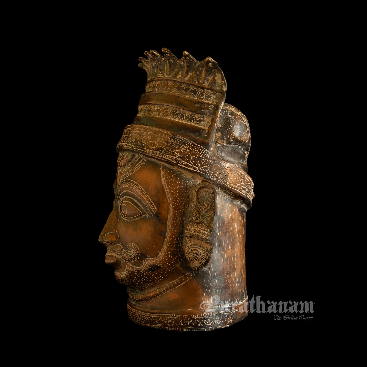 Bhairava Head   - Brass