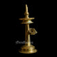 Three Branched oil Lamp/ Kavara Vilakku - Brass