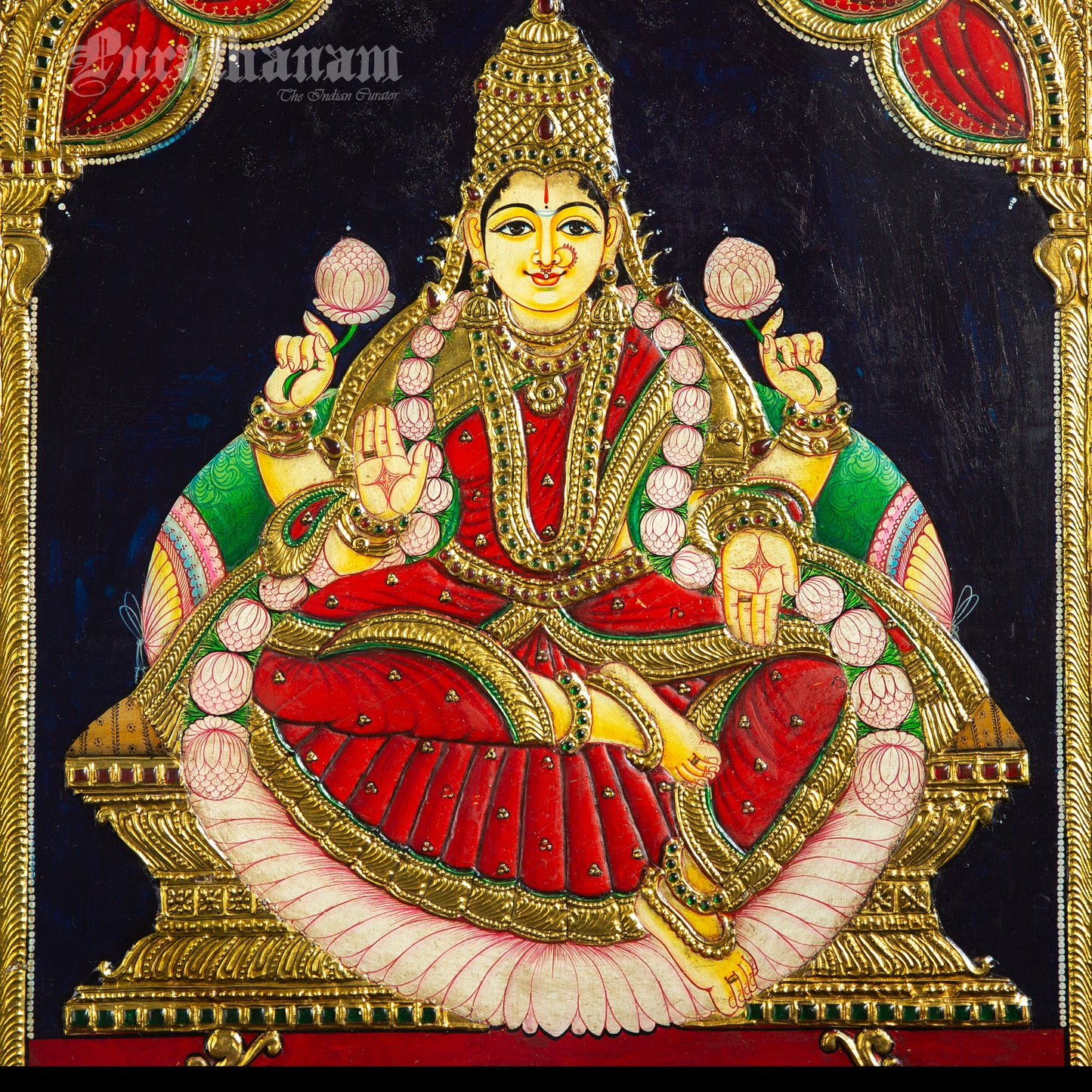 Mahalakshmi - Tanjore Painting