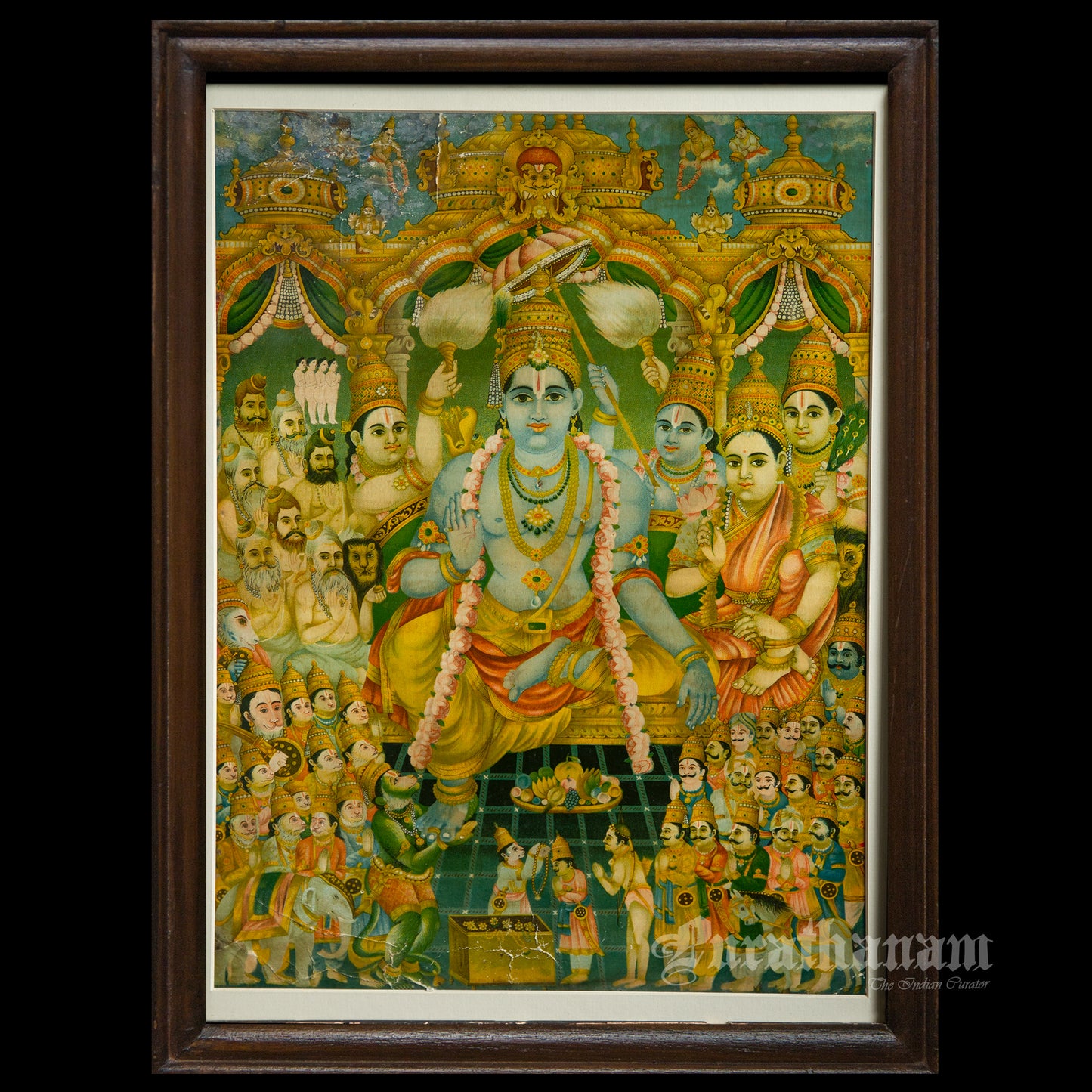 Sri Ram Pattabhishekam - Oleograph Print