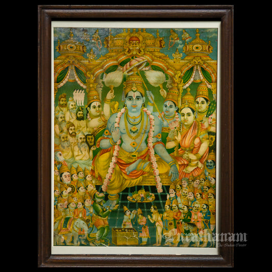 Sri Ram Pattabhishekam - Oleograph Print