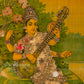 Saraswati  by Ravi Varma - Oleograph Print (Embellished)