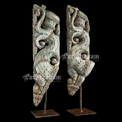 Wooden Wall brackets  - Pair